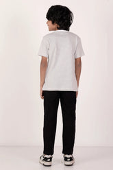Boy's T-shirt (8-13Y) (Grey Stripe)